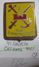 Army crest DUI DI CB 41st PORT CONSTRUCTION ENGINEER COMPANY co CKS Korea #41c1
