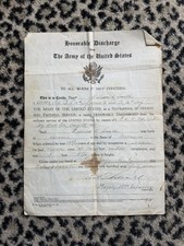 1937 US Army Honorable Discharge Original Military Document 16th Infantry VTG