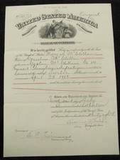 CIVIL WAR READING PENNSYLVANIA OFFICER'S WIDOW PENSION