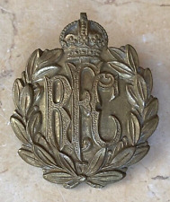 RARE - WW1 BRITISH ROYAL FLYING CORPS PILOT / OFFICERS CAP BADGE c1916 picture