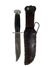WW2 Era US Military Style Fixed Blade Fighting Knife W/ Sheath picture