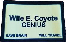 Business Card Wile E Coyote Morale Patch Funny Tactical Military USA flag Badge picture