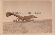 Original WW1 photo Royal flying Corp crashed aircraft DH6 RFC RAF from album WWI picture