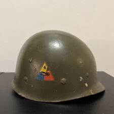 Vintage 4th Armored Division M1 Helmet Liner Korean War Westinghouse CAPAC picture