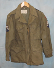 WW2 USGI M-1943 Field Jacket 36R w/patches Original  picture