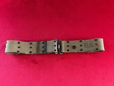 US Military WWII WW2 Pistol Canvas Web Belt Khaki Dated 1942 picture