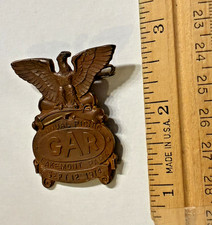 VINTAGE SEPT 12, 1914 GAR GRAND ARMY REPUBLIC ANNUAL PICNIC BADGE -LAKEMONT PARK