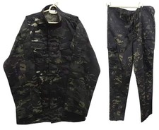 Unknown Country dark black Camouflage Uniforms