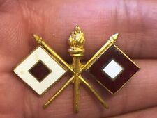 Vintage US Army Signal Corps Military Insignia Pin  picture