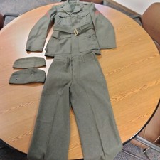 WWII USMC Winter Service Alpha Uniform Grouping Named R.C. Cooley Coat Pants...