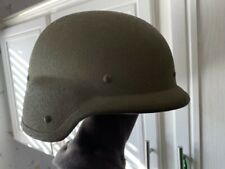 US Military Combat Helmet w/ USMC Woodland Camo Cover and EXC Liner Size Large  picture