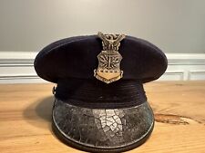 Vintage Us ROTC Visor Cap Military With Badge Size 7 1/2 Bancroft picture