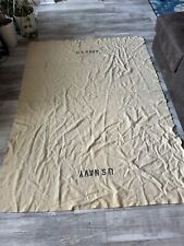 Vintage U.S. Navy Wool Blanket 80”x60” Good Condition, WW II picture