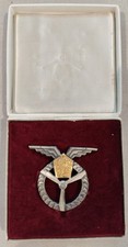Czechoslovakian Air Force Crew Chief 1st Class badge cased numbered