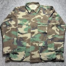 Military Army Men's Jacket Med. Coat Camouflage Combat Woodland 100% Cotton picture