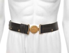 US Officers Black Leather Belt with Oak Leaves picture
