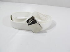New US Military White w/Silver Roller Buckle & Tip Uniform Fabric Belt 1C4 picture
