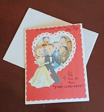 1940s WWII Era Multi-Flip Valentine's Day Greeting Card UNSIGNED w/ Envelope picture