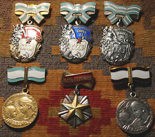 RUSSIA SILVER AND GOLD ORDER SET MATERNITY GLORY 6 MEDAL SOVIET USSR AWARD  L@@K picture