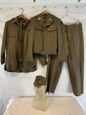 US Army Korean War Era Uniform Lot 7th ID And 1st Army Ike Jacket,shirt, Pants picture