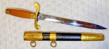 Russian Navy Original VINTAGE ZIK 58 Soviet Dagger Knife & Scabbard Dated/Number