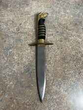 WWII Italian Fascist Youth Dagger with Wood and Brass Eagle Handle picture