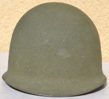 WW 2 US ARMY SCHLUETER (S) M-1 HELMET ALL ORIGINAL FACTORY ISSUED CAMO PAINT picture