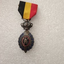 Vintage Belgian Labour Medal, Authentic Belgian Civil Service Insignia