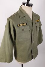 Vintage 60s US ARMY HBT Fatigue Uniform Shirt Jacket USA Mens Size Small picture