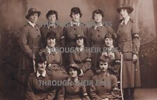 WW1 photo postcard Queen Mary's Auxiliary Corps 1919 Women in uniform W.A.A.C picture