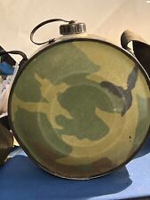 4 guart woodland camouflage canteen vintage picture