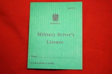 RHODESIA RHODESIAN ARMY OBSOLETE COPY DRIVING LICENCE NOVELTY ONLY