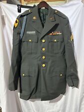 Vintage Vietnam US Army INFANTRY 7th Cav Sgt Class A Uniform Jacket 1964 NAMED picture