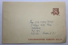 1945 CZECHSLOVAK FORCES B.L.A. MERRY CHRISTMAS AND HAPPY NEW YEAR CARD picture