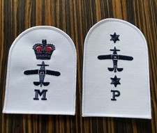 Two Patches Royal Navy Fleet Arm Mechanics & LEADING RATE PHOTOGRAPHER Badge 