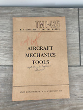 WW2 War Department Technical Manual Aircraft Mechanics Tools 1945 TM 1 425 Book picture