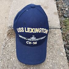 USS LEXINGTON CV-16 Hat Cap USN Navy Ship Aircraft Carrier Northstar OSFA Blue picture