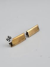 WW2 US 2nd Lieutenant Balfour 1/20 10k Solid Gold Bars Pin back Set picture