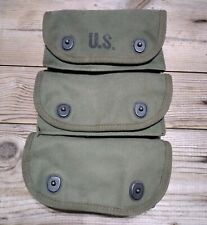 AUTHENTIC WWII WW2 TRIPLE FIRST AID BANDAGE MEDIC BELT POUCH CASE picture