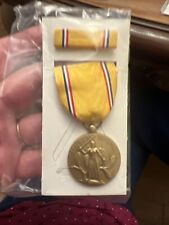 WWII U.S. AMERICAN DEFENSE MEDAL AND RIBBON picture