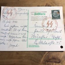 WW2 German Post Card From Soldier Hitler C picture