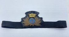 Post WW2 1960s Ocean Fleets Ltd Merchant Navy Cap Badge & Band
