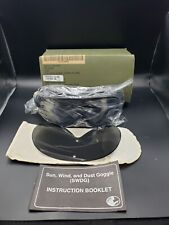 US Military Sun Wind and Dust Goggles w/ Ballistic Lens MSA Eye Protection NOS  picture