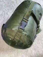 British Army Sleeping Bag & Waterproof Compression Sack. Medium Weight. Camping. picture