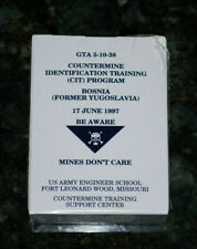 US Army Countermine Identification Training Cards GTA 5-10-38 Bosnia New Sealed picture