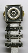 Army Qualification Driver & Mechanic Badge MECHANIC & DRIVER-A-W BARs 