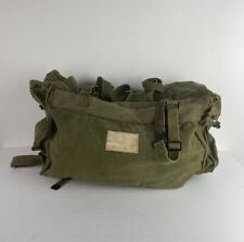 Vintage Military Green Canvas MessangeR Bag Luggage War Bag 12”x21” picture