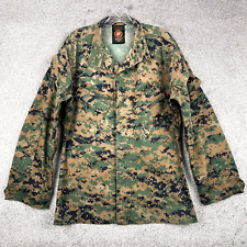US Marine Corp MARPAT Jacket Mens Small Regular Green Woodland Blouse MCCUU USMC picture