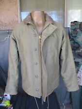 1944 WWII N-1 US Navy Deck Jacket, N1 Ship Crew Coat, size 38 picture