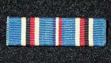 WWII U.S. 3/8 Inch American Campaign Ribbon Pin Back Wartime Production Zinc picture